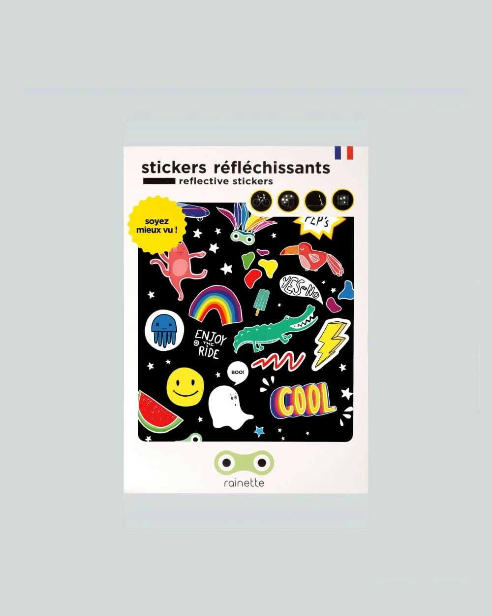 Visibilité Stickers Réfléchissants Rainette Peps 3 Visibilité Stickers Réfléchissants Rainette Peps